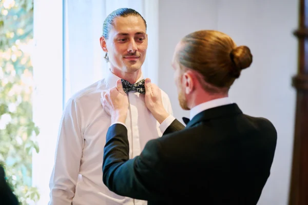 préparatifs du marié à sainte-maxime